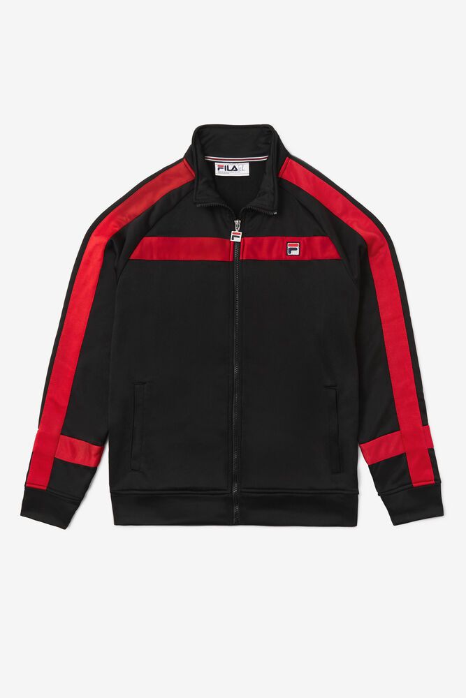 Fila Jacket Mens Black - Renzo - Philippines 2170348-YV